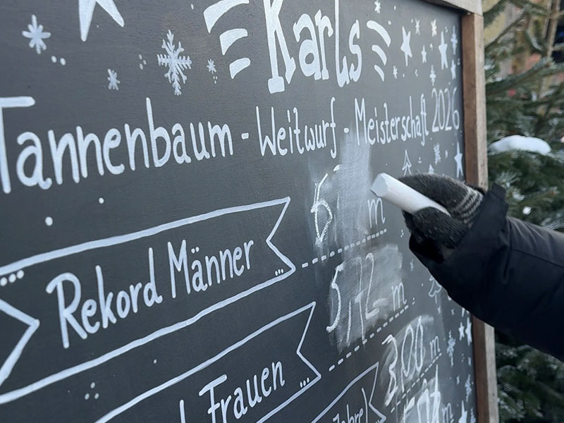 3. Tannenbaum Weitwurf Meisterschaft